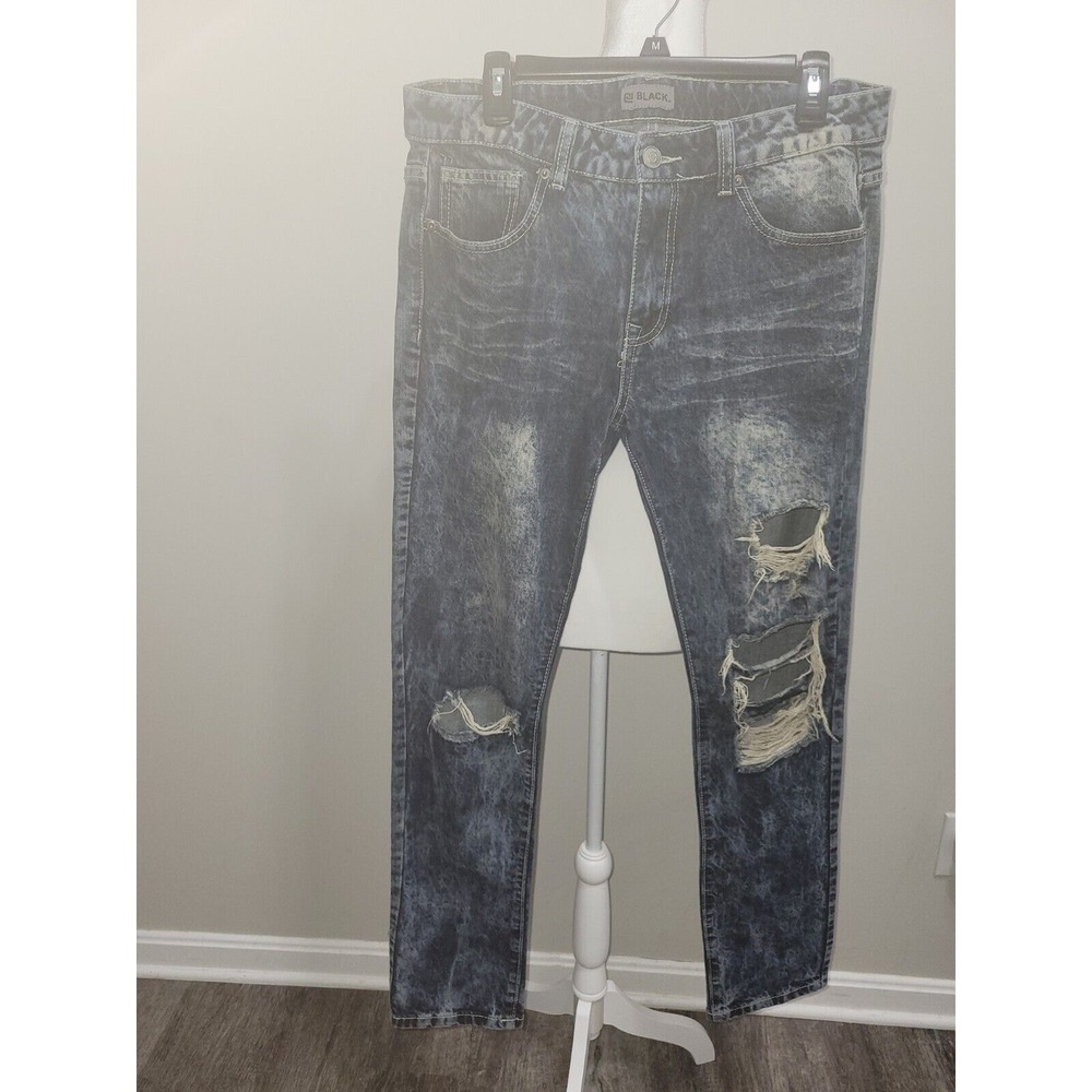Black Brand Jeans Men's - 34 X 34 Distressed Slim Flex -‎ Preowned